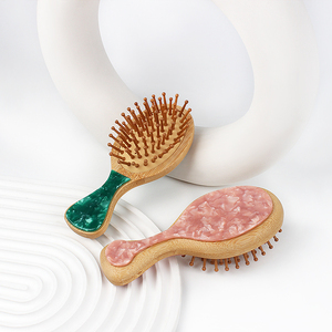 Nuova Spazzola per Capelli in Acetato Jinhe, Pettine Antistatico in Bambù e Legno, Piccolo Pettine Portatile, Bestseller Transfrontaliero - Product Image 1