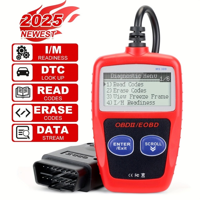 Universal Obd2 Scanner Car Engine Fault Code Reader Check Engine Light and Emission Monitor Status Can Diagnostic Scan Tool
