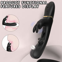 Vibrateur clitoridien en silicone étanche IPX7 avec fonction de léchage de la langue, 9 fréquences, service OEM ODM, logo personnalisé