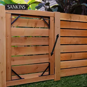 HILLMASTER Auto Fechamento Exterior Porta Primavera Portão Automático Encerramento Hardware com Ferramenta Ajustável para Madeira e Vinil Fence