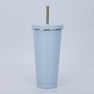 Gobelet à café et à eau en acier inoxydable à double paroi isolé sous vide, couleur bonbon, portable, vente en gros - Product Image 2