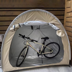 Tente de rangement de vélo Oxford imperméable à revêtement argenté pour l'extérieur, abri de vélo pliable de style sportif pour le <span class=keywords><strong>camping</strong></span> - Product Image 3