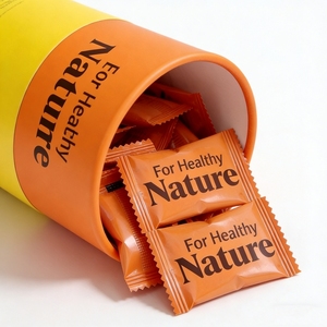 Tube en carton rigide personnalisé, écologique, en papier enduit, pour emballage cosmétique - Product Image 1