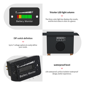 Đồng hồ đo pin axit chì bm210, với chỉ báo LED, hiển thị thời gian thực, thiết kế chống bụi và thoát nước - Product Image 6