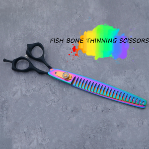 8 인치 럭셔리 스테인레스 스틸 개 미용 가위 애완 동물 털 청소 미용 도구 - Product Image 3