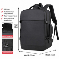 Sac à dos d'ordinateur portable de grande capacité, résistant, personnalisé, pour l'école, le sport, le collège, les conférences, intelligent, imperméable, USB, pour les voyages