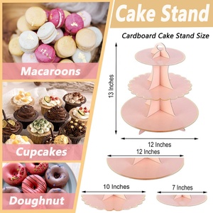 Support réutilisable pour gâteau de graduation à 3 niveaux, pièce centrale de table, fournitures de fête, support pour cupcakes - Product Image 5