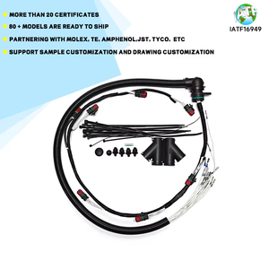 ชิ้นส่วนรถยนต์ที่กำหนดเองสำหรับเครื่องจักรกลการเกษตรสายเคเบิ้ลเครื่องยนต์เชื้อเพลิงที่ฉีดได้สายรัดรถยนต์หุ้มฉนวน - Product Image 4