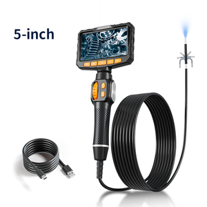 กล้องเอนโดสโคปอุตสาหกรรม 6LEDS 6 มม. HD พร้อมหน้าจอ 5 นิ้ว สายเคเบิลแบบยืดหยุ่น สำหรับซ่อมบำรุงรถยนต์ กล้องเอนโดสโคปกันน้ำ - Product Image 1
