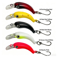 Leurre de pêche Caterpillar Minnow avec hameçon simple - Design réaliste de corps de ver