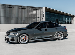 Faldones Laterales de Fibra de Carbono de Alta Calidad para BMW Serie 3 G20 330i M340i 2019-2021, Estilo AO, Divisor de Parachoques Lateral de Fibra de Carbono - Product Image 4