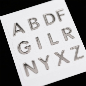 Targhette di Alta Qualità, Etichette 3D in Metallo Dorato, Adesivi con Logo Personalizzato <span class=keywords><strong>per</strong></span> Decorazioni di Anniversario e Esterni <span class=keywords><strong>Auto</strong></span> - Product Image 3