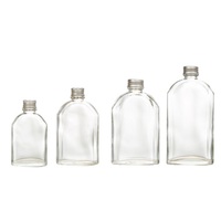 Bouteille vide de café à plat et froid de 250ml pour glace lait thé Kombucha bouteille en verre flacon plat forme jus bouteille en verre 500ml