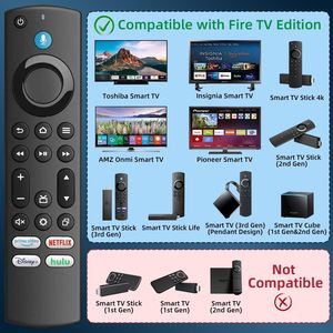 Wholesale Custom New Smart Fire TV Stick NETFLIXKEY Universal Voice <strong>Remote</strong> Control for Amazon <strong>Firestick</strong> <strong>Remote</strong> - Product Image 4
