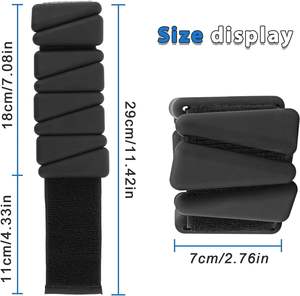 Pesas de Muñeca de Silicona Antideslizantes, Ajustables, Ligeras, para Entrenamiento de Fuerza y Danza, para Mujeres - Product Image 6