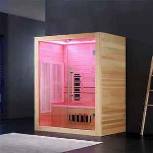 2024 Best-Selling Design Commercial Wooden Double Indoor Far-Infrared Sauna Room