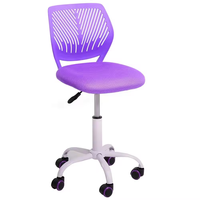 Chaise de visiteur en maille pivotante ergonomique avec roulettes et siège en tissu pour bureau