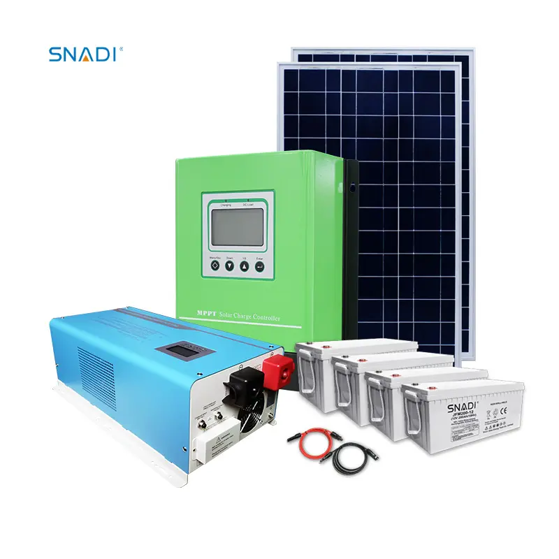 SNADI manufacture 3kw off grid complete solar electric power system for home use off grid solar inverter