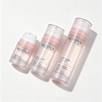 Emballage cosmétique, flacon pompe sans air rose, 30 ml, 50 ml, 80 ml, 100 ml, 120 ml, 150 ml, 200 ml, pot pompe sans air en plastique PP pour les soins de la peau