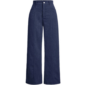 Vintage Corduroy Wide Leg Pants for Women, Fall Winter High Waist Straight <strong>Trousers</strong>, Casual Retro <strong>Ladies</strong> Striped <strong>Velvet</strong> Pants - Product Image 5