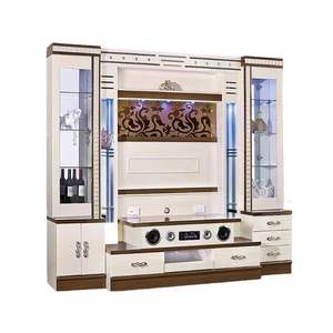 Gran unidad de pared de entretenimiento, <span class=keywords><strong>esquina</strong></span> de madera, soporte de TV para televisión, muebles de sala de estar, muebles para el hogar, mueble de TV moderno - Product Image 5