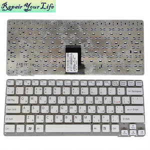 RU แป้นพิมพ์สำหรับแล็ปท็อปรัสเซียสำหรับ SONY VPCCA <span class=keywords><strong>VPC</strong></span>-CA <span class=keywords><strong>VPC</strong></span> CA Pcg-61711w 148353511 148953511 แป้นพิมพ์สีดำ/สีขาวใหม่ไม่มีแสงไฟ - Product Image 6