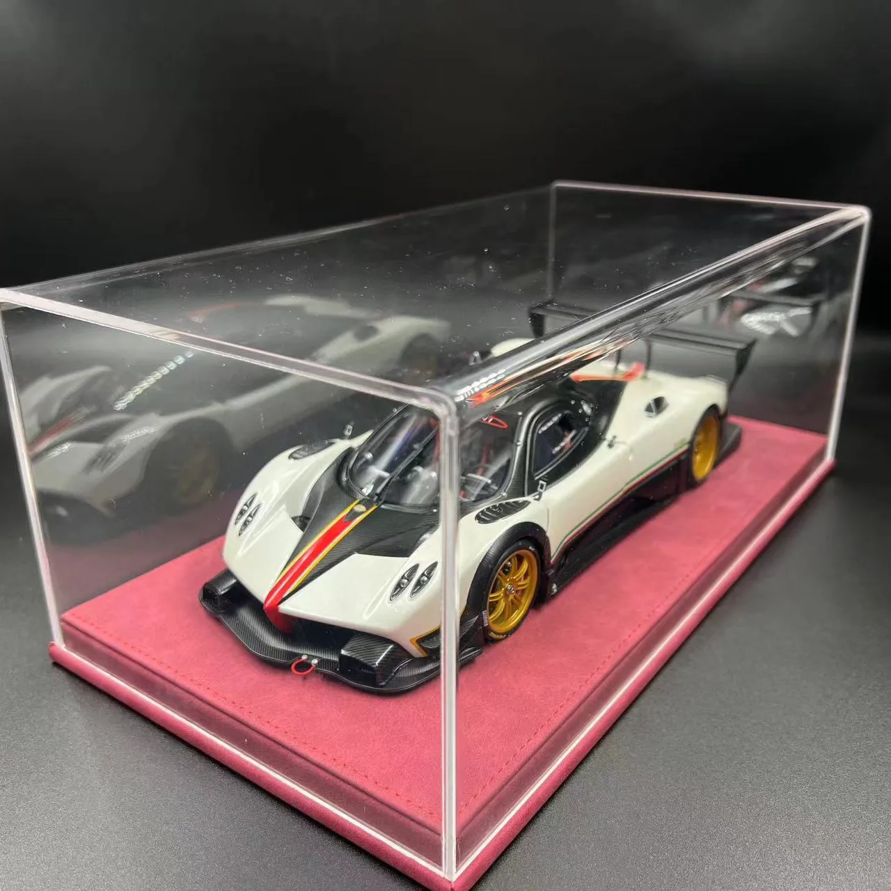 新着!! 1/12アクリルダストカバーディスプレイボックス自動車モデルオートアートCMCBBRモデルコレクションライトなし