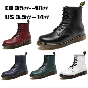 Bottes britanniques pour hommes, hauteur genou, en cuir véritable, grandes tailles 35-48, imperméables, chaussures d'hiver décontractées, chaussures de neige, chaussures d'extérieur, Heattech, fermeture éclair, rétro - Product Image 1