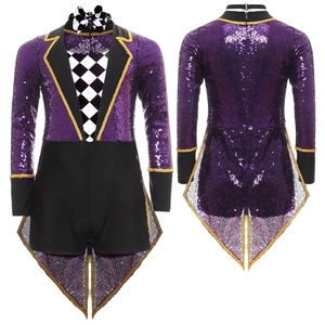 Costume de cirque unisexe pour enfants de 6 à 16 ans, costume de magicien, combinaison avec nœud papillon pour fête à thème, activités scolaires, spectacle - Product Image 5