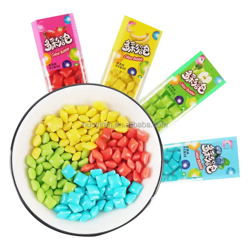 Vente à Chaud d'Usine Mini Chewing-Gum de Haute Qualité Paquets Assortis Échantillons Gratuits Grossiste de Bonbons Jouets en Morceau Fujian SweetC