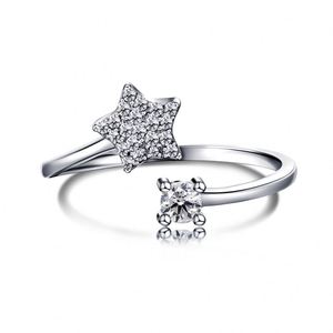 Dylam Women Ring Set Woman Adjustable Rings With Stone <b>Wedding</b> Couple Wholesale <b>Accessories</b> Sets for Girls Moissanite Gra - Product Image 1