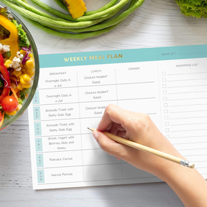 Planificateur de repas hebdomadaire personnalisé Myway 2026, liste d'épicerie, bloc-notes magnétique, cuir/PP écologique pour la perte de poids, dîner en famille - Product Image 6