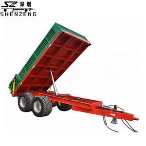 Erschwing liche 4-Rad 3-10 Tonnen Landwirtschaft Farm <span class=keywords><strong>Trailer</strong></span> zum Verkauf 2 Rad Hydraulik Traktor Anhänger Schlepptau hinter Traktoren Niedriger Preis - Product Image 4