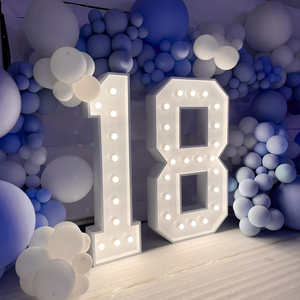 Insegna Luminosa LED Luxmood per Matrimoni, Decorazione 'Sposami', Numeri Grandi Illuminati, Logo in Acciaio Inox per Anniversari - Product Image 4