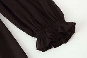 KAR & OT ZA 2025 autunno/inverno nuovo arrivo abito <span class=keywords><strong>Midi</strong></span> a maniche lunghe con 8372021 Patchwork di cintura - Product Image 6
