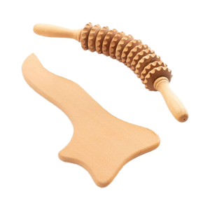 Brosse de <span class=keywords><strong>massage</strong></span> à long manche en bois thérapie corporelle enlever les fossettes de graisse muscles relaxants auto-soin portable tout naturel - Product Image 1