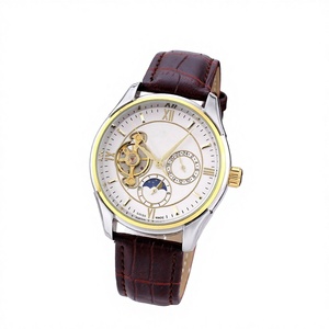 Orologio Meccanico da Uomo con Tourbillon e Quadrante Romano Oujia, Cinturino in Acciaio Inossidabile, Impermeabile 30M, per Commercio Estero Transfrontaliero - Product Image 1