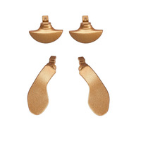 4 palettes de boutons arrière pour manette PS5 DualSense Edge, remplacement des palettes compatibles avec la manette PS5 Edge