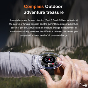 KC86 1.43&quot; AMOLED HD Large Screen Triple Defense Outdoor Sport Smartwatch Multi-Language Compass Long Life Alloy <strong>Bluetooth</strong> <strong>Watch</strong> - Product Image 6