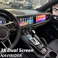 12.3 pouces 3K Double Android 13 écran pour Porsche Cayenne 2010-2017 lecteur d'autoradio multimédia stéréo Navigation DSP GPS Carplay