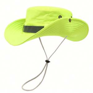 Chapeau Bob Unisexe Fluorescent pour Printemps-Été – Nouveau Chapeau de Soleil Sportif d'Extérieur pour Voyage et Quotidien - Product Image 5