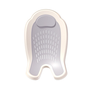 Support de bain pour bébé en forme de pomme gris rose vert 0-12 mois avec ventouse pour baignoire - Product Image 2