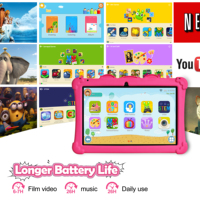 10,1 pulgadas Ram 6GB Rom 32GB Android Tablet para 3-12 años de edad Tablette Enfant con Wifi Bt niños tableta educativa Pc