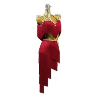 Nouvelle Robe de Danse Latine Professionnelle en Soie avec Franges pour Femme Adulte, Modèle 286jh, Collection 2026, Idéale pour Compétitions et Performances sur Scène