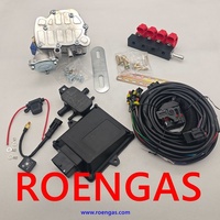 Nuevo Kit de Conversión Autogas para Motor de 4 Cilindros con ECU, Reductor e Inyectores de GLP de Aluminio