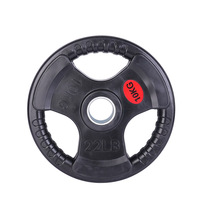 Disques de musculation en fonte à trois trous, qualité professionnelle pour usage commercial transfrontalier en salle de sport, compatibles avec les barres
