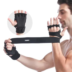 Aolikes Sports Cross Trainings handschuhe mit Handgelenks tütze für rutsch feste Turn handschuhe zum Gewichtheben und Powerlifting