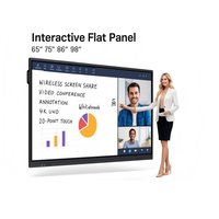 Tableau blanc interactif 4K 75 pouces avec écran tactile 20/40 points pour l'enseignement sur tableau intelligent