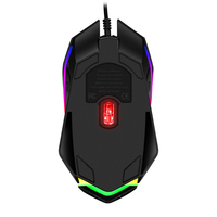 Ergonomic Mini Waterproof Optical 3D RGB Backlit 3-Button Gaming Mouse USB Wired High DPI LED for Laptop/Desktop Both Hands