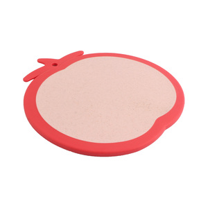 Tabla de Cortar de Paja de Trigo con Certificación LFGB de Grado Alimenticio, Diseño de Tomate Sostenible, Mini Tabla de Picar Antideslizante para el Hogar y Camping - Product Image 5